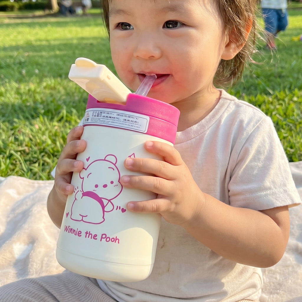 400ml cute cartoon glass tumbler for kids' daily hydration