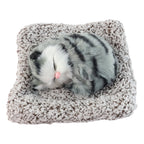 Small plush cat toy for car dashboard or home decoration