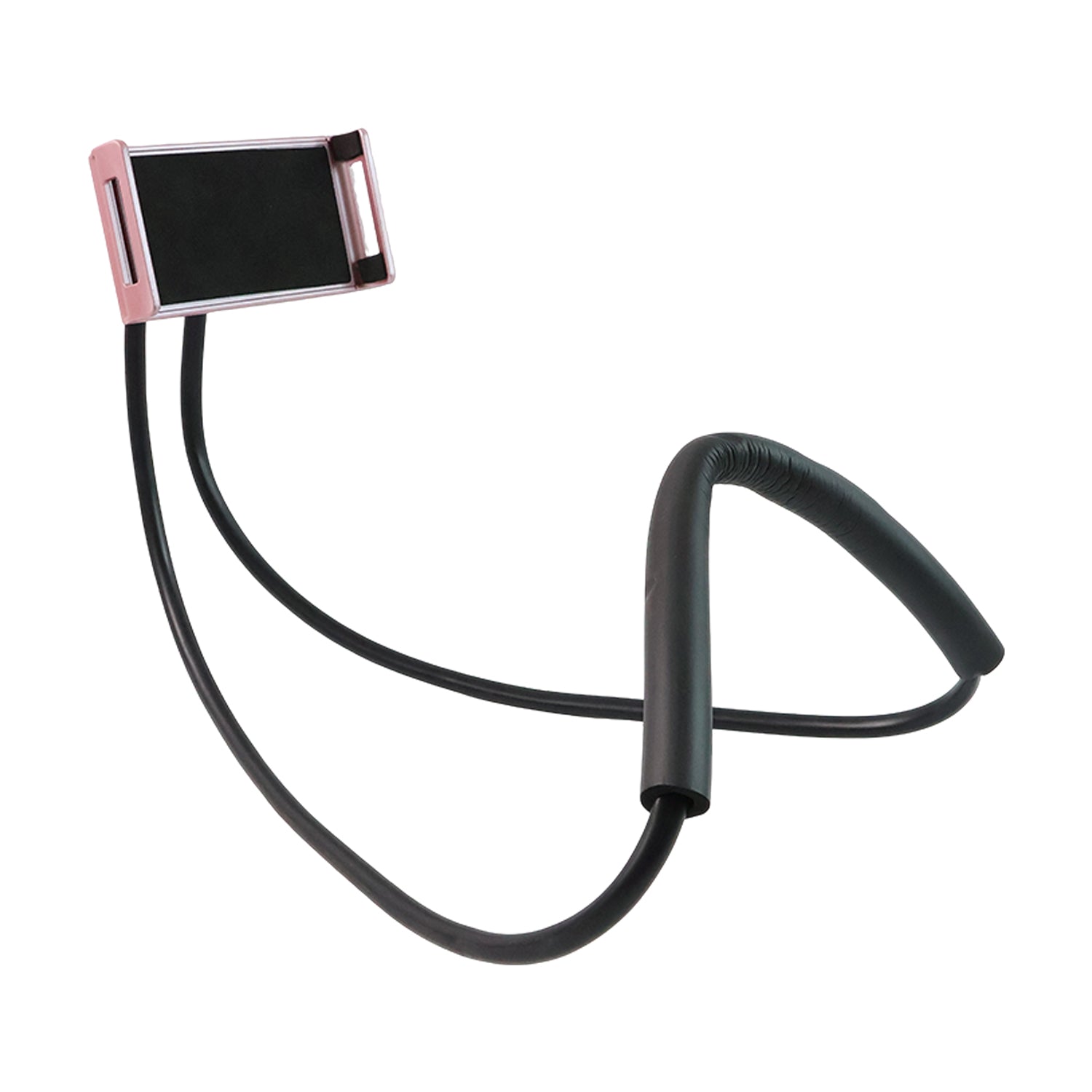 Mobile stand mode of flexible neck phone holder ideal for bed or desk use