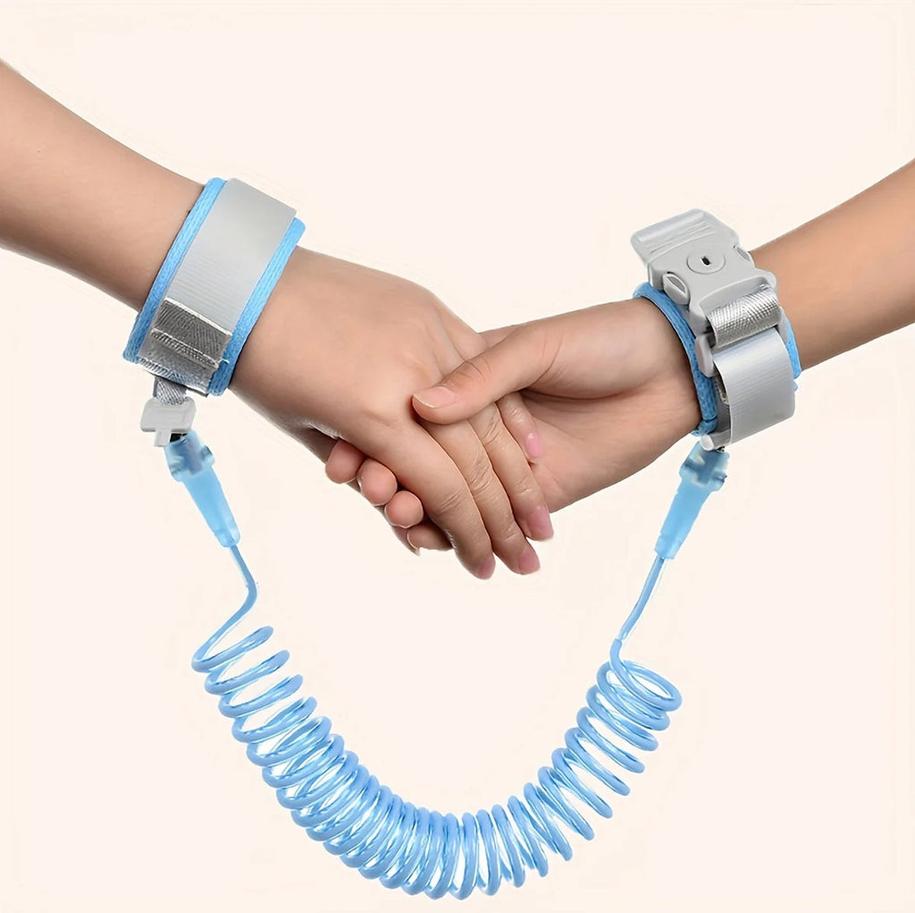 Child safety wrist strap in outdoor use