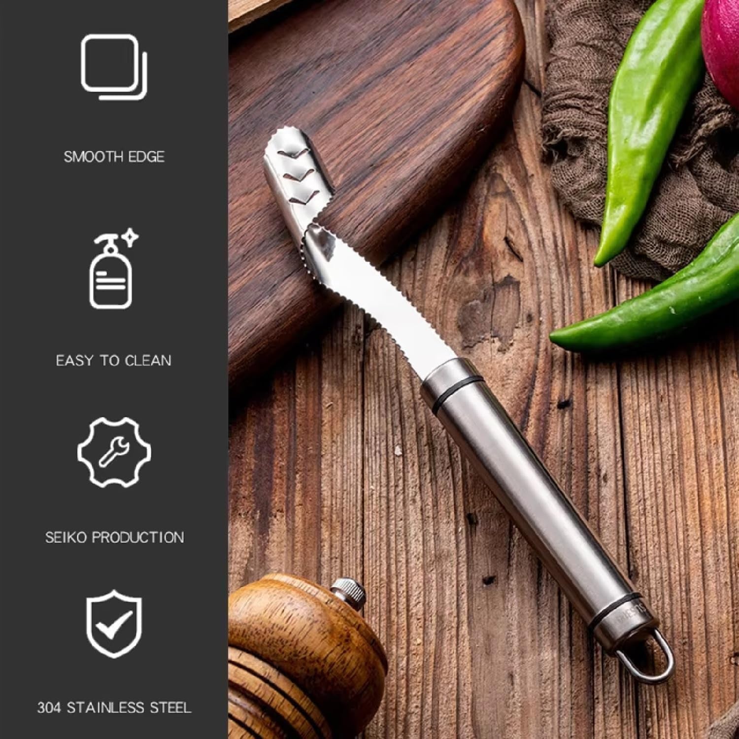 Fruit cutting tool with precise coring and slicing