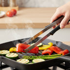 Durable stainless steel chimta kitchen tongs for roasting