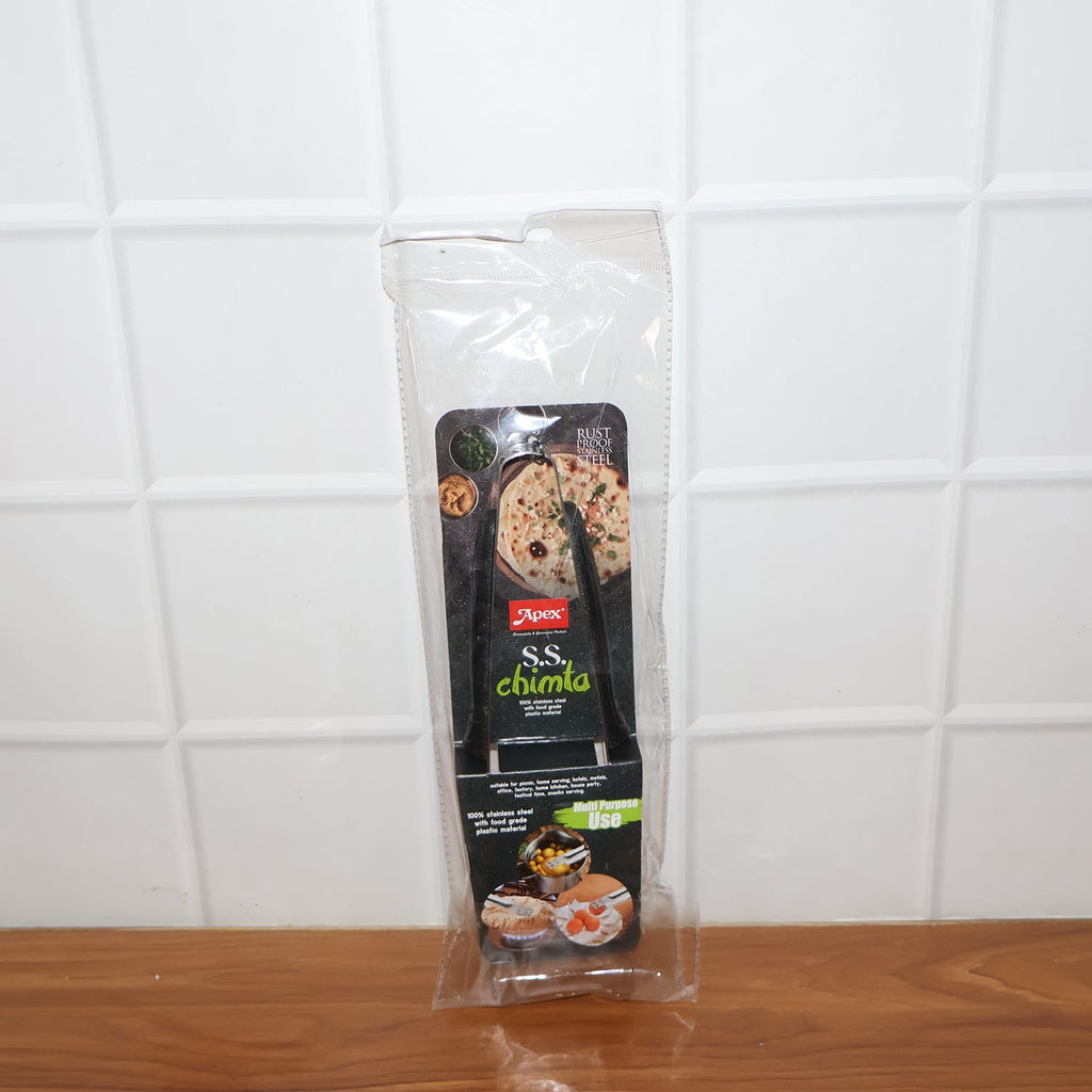 Heat resistant stainless steel chimta in kitchen environment