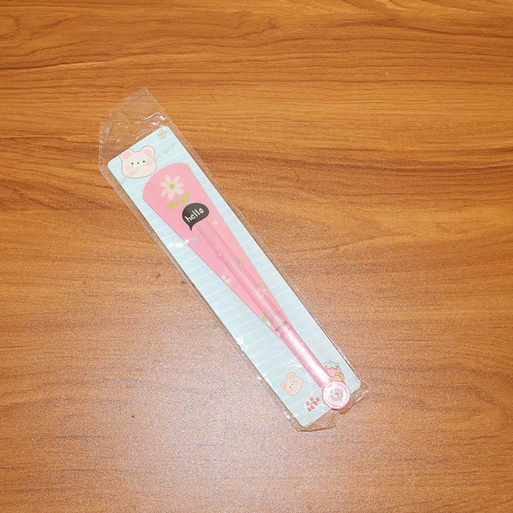 Fully expanded foldable hand fan with colorful floral print