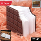 Cute chocolate-shaped notebook diary with 60 pages for writing