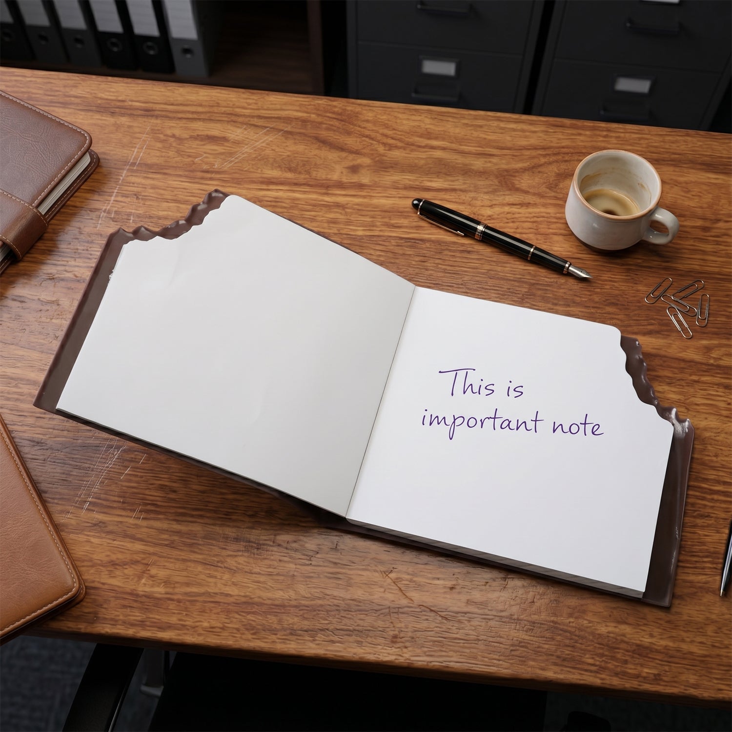Small pocket notebook with chocolate bar design for creative writing