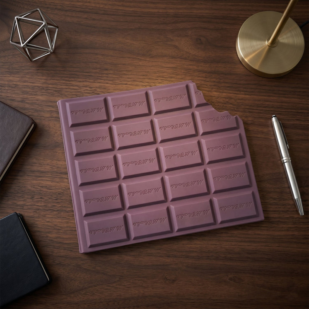 Creative chocolate design notebook with durable cover