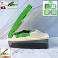 Multipurpose vegetable chopper with four interchangeable stainless steel blades