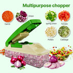 Supermom Quick Nicer Dicer showing precise slicing of vegetables