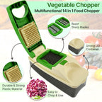 Compact design vegetable and fruit chopper ideal for home kitchens