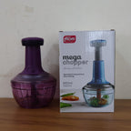 Manual vegetable chopper showcasing compact design and 650 ml capacity container