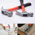Professional claw hammer with anti-slip rubber handle