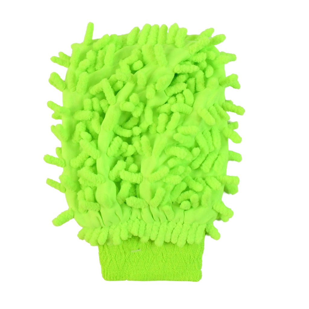 Dual-sided microfiber car wash cleaning glove mitt