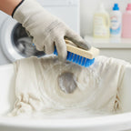 Scrubbing brush with hard bristles for effective floor and tile cleaning
