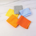 Close-up showing soft microfiber texture of cleaning cloth