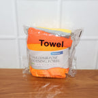 Microfiber cloth used for cleaning kitchen counter surface