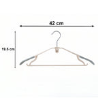 Lightweight plastic hangers for easy handling