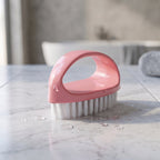 Multi-purpose cleaning brush with ergonomic handle for various surfaces