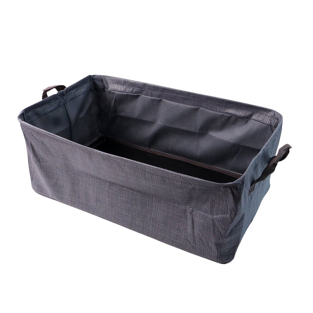 Foldable cloth storage organizer bag folded flat for storage