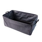 Foldable cloth storage organizer bag folded flat for storage