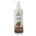 Face cleanser pump bottle of Zequz Coffee Face Wash on white background