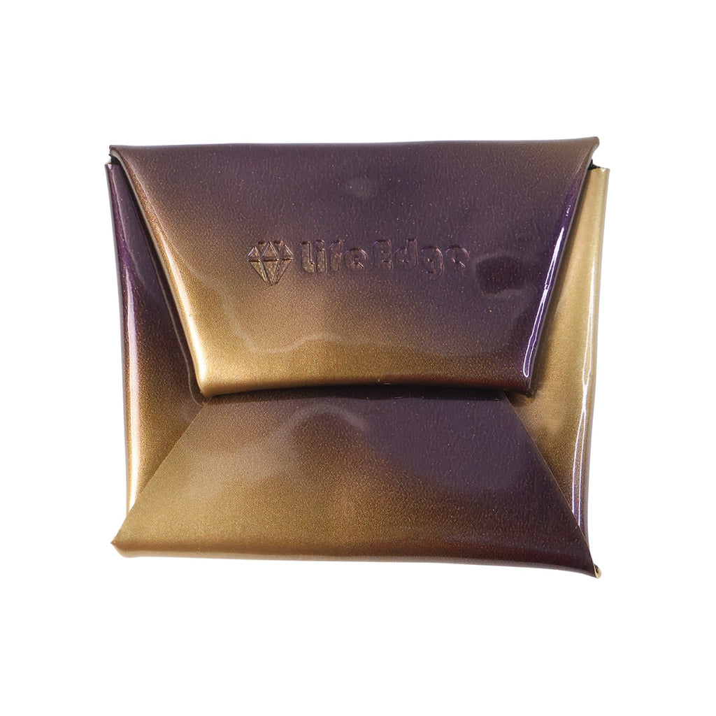 Open coin pouch with organized storage space