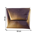 Front view of compact PU leather coin pouch