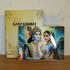 Vibrant Radha Krishna decorative wall hanging, lightweight and durable