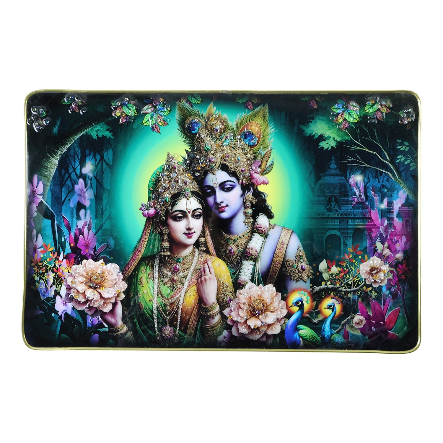 Artistic Radha Krishna wall art for decoration