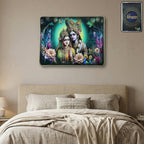 Elegant Radha Krishna artistic wall frame for home decor