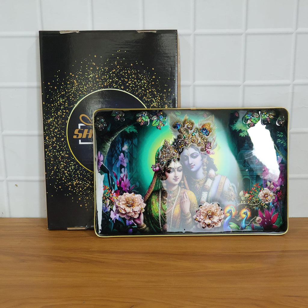 Beautiful Radha Krishna framed wall art for living space