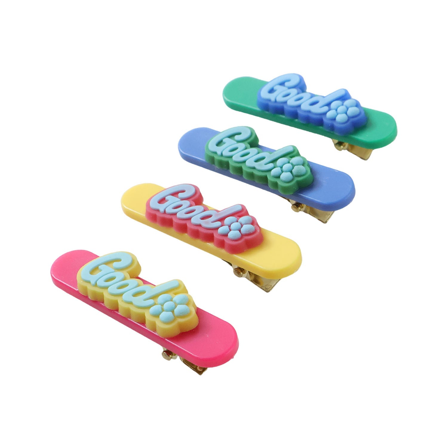 Trendy multicolor snap hair pins for girls and women