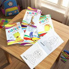 Children's drawing and learning colouring book set for kids