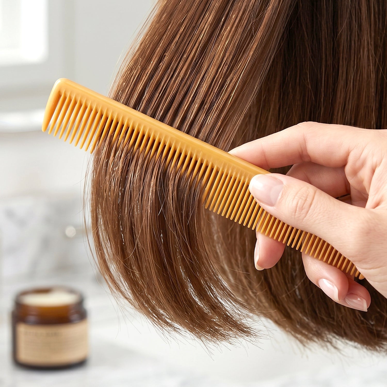 Assorted colors of durable plastic hair combs, suitable for all hair types