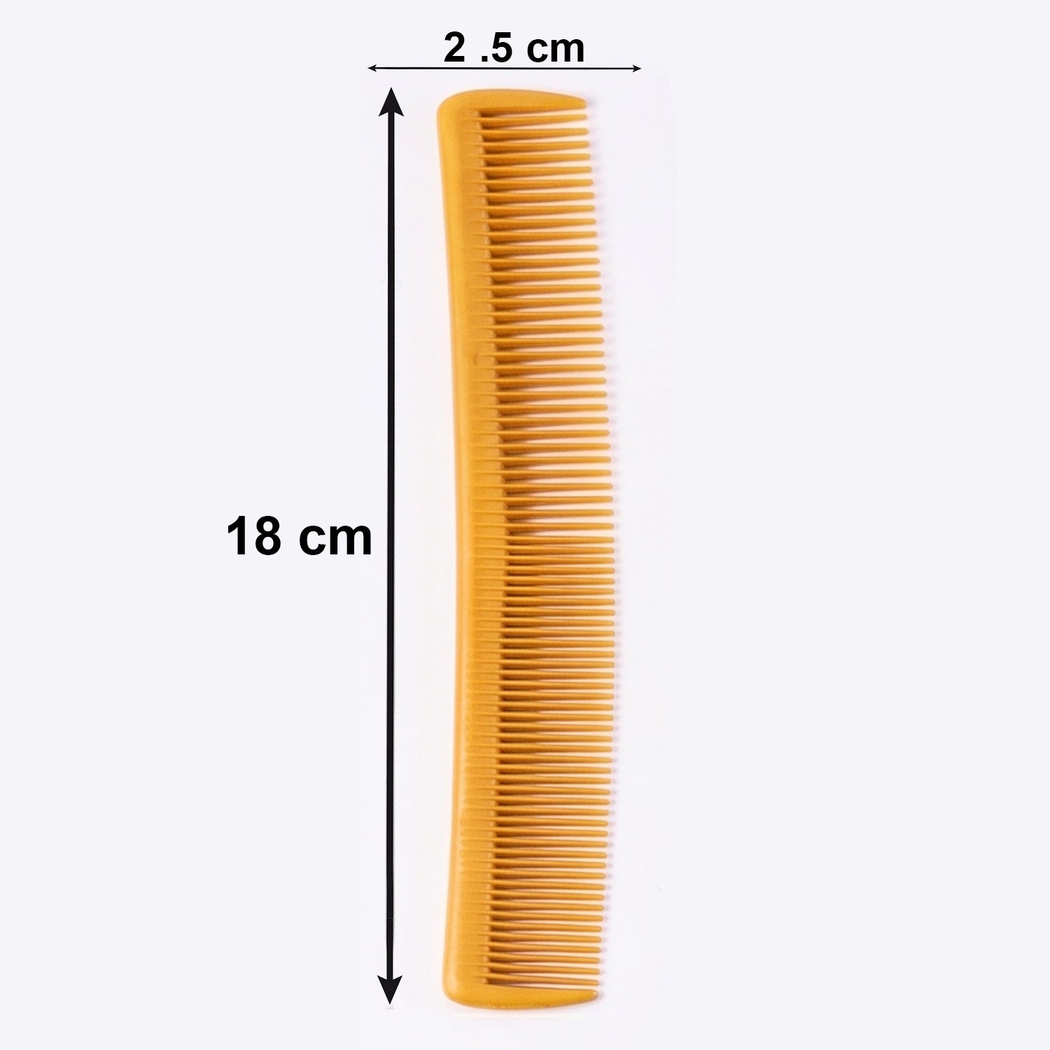 Compact plastic hair comb set with anti-static properties for smooth styling