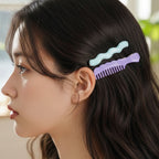 Practical comb design hair clip with non-slip mechanism