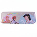 Strong metal school pencil box storage container with accessories