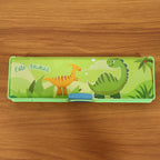 Kids drawing compass with protective lid, fun animal theme