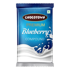 Top-down view of Chocotown Blueberry Compound Chocolate bar