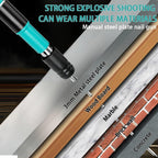 Steel nail gun tool used for wall mounting on wooden surfaces
