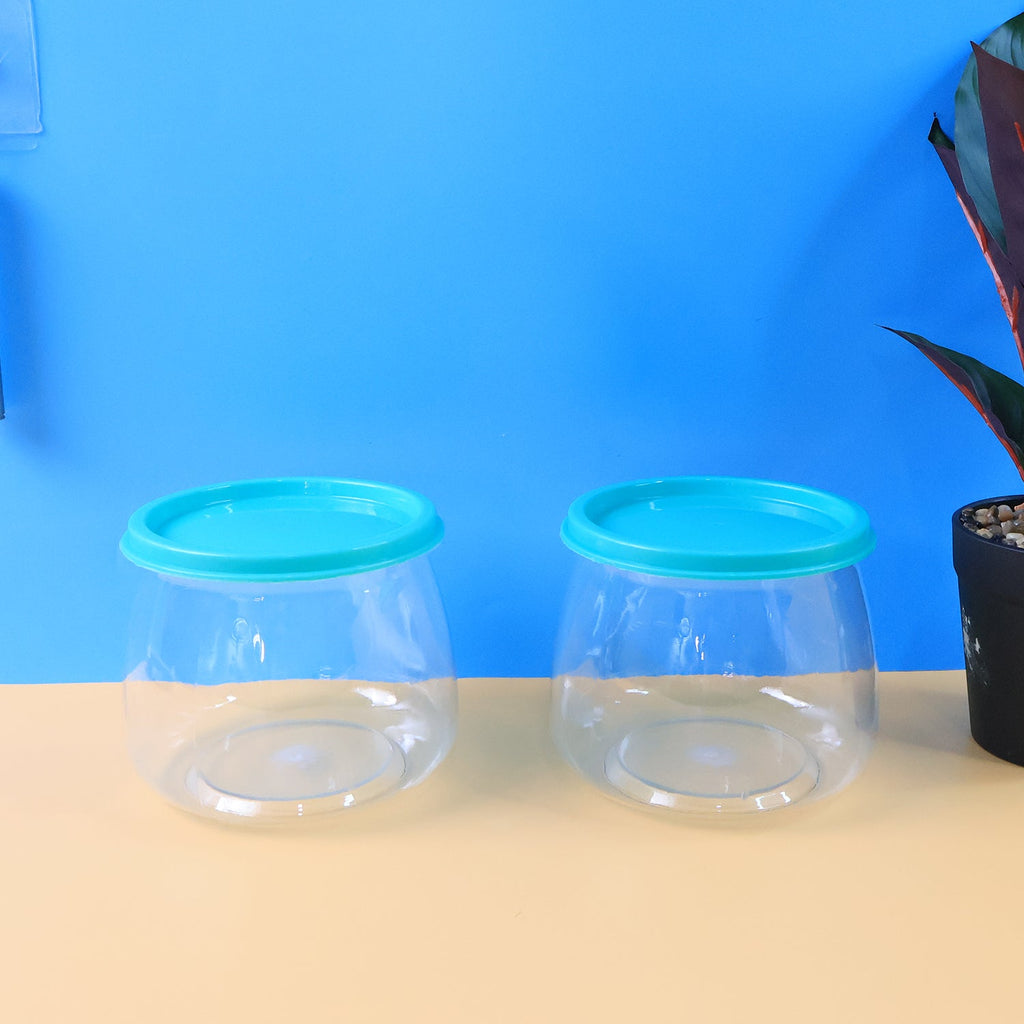 Transparent sealed storage container for keeping dry spices and snacks fresh