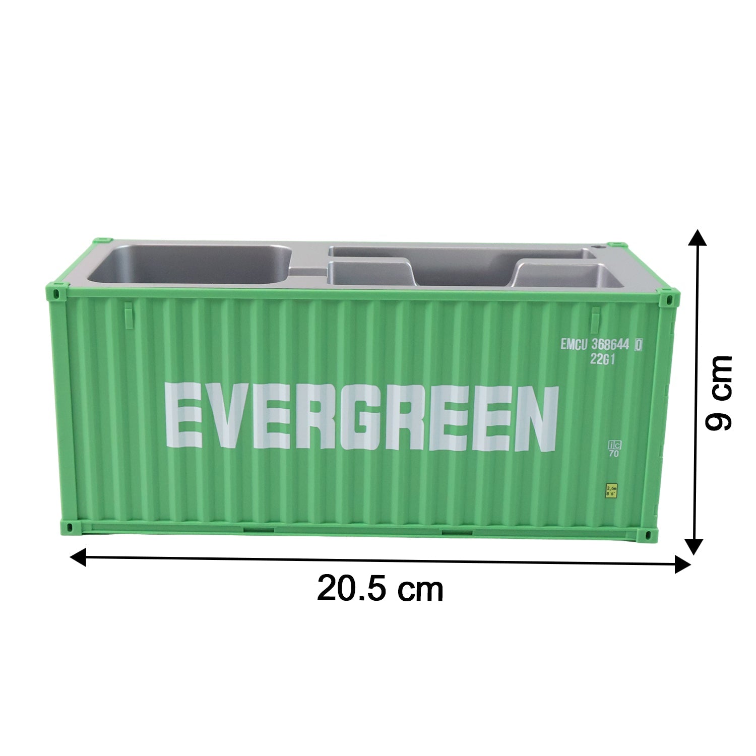 Creative plastic container box styled as MAERSK shipping container desk organizer.