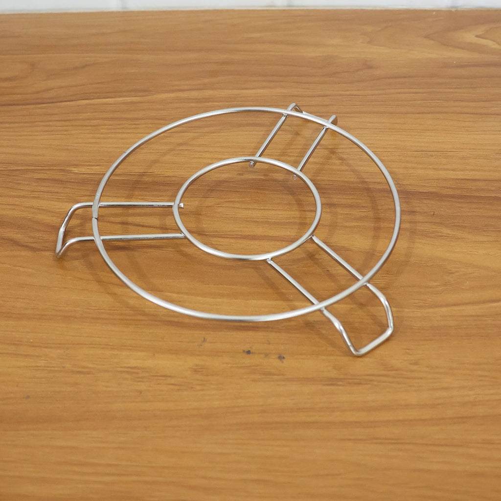 Versatile stainless steel cookware trivet for kitchen countertops