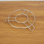 Versatile stainless steel cookware trivet for kitchen countertops