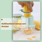Side view of compact multipurpose manual vegetable grater design