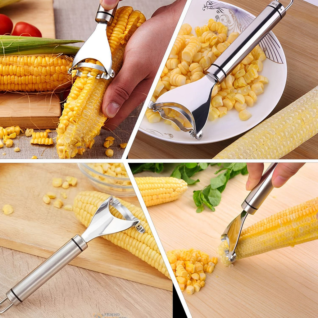 Ergonomic kitchen peeling tool for fruit and vegetable prep