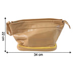 Cosmetic bag displayed for daily and travel use