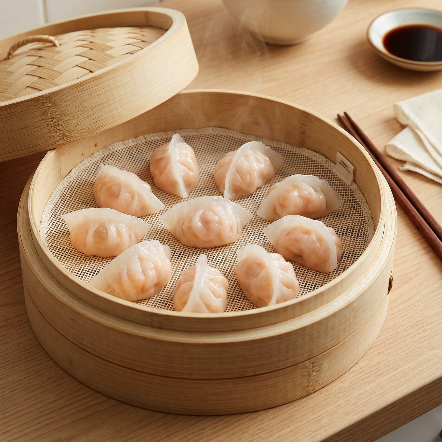 Cotton steam mat for food steamer, durable and reusable