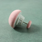 Soft Duvet Button Clip snap-on mechanism for no-sew attachment