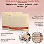 Wardrobe organizer saree bag for neat garment keeping